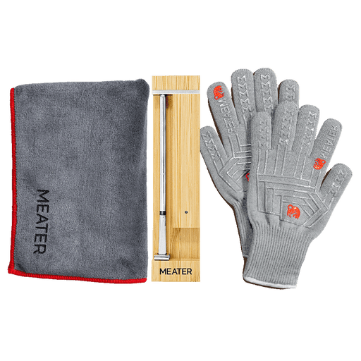 MEATER Pro Honey, Grillhandschuhe und Mikrofasertuch im Bundle View 2