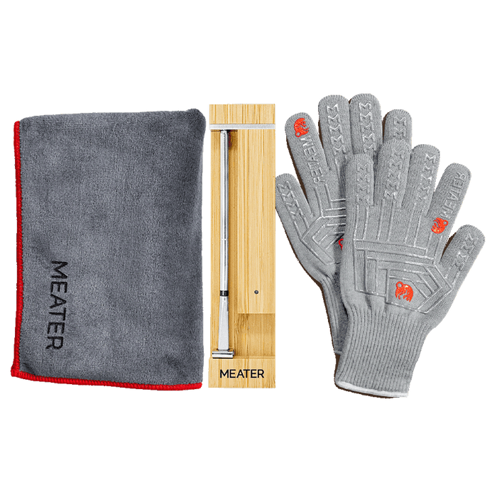 MEATER Pro Honey, Grillhandschuhe und Mikrofasertuch im Bundle